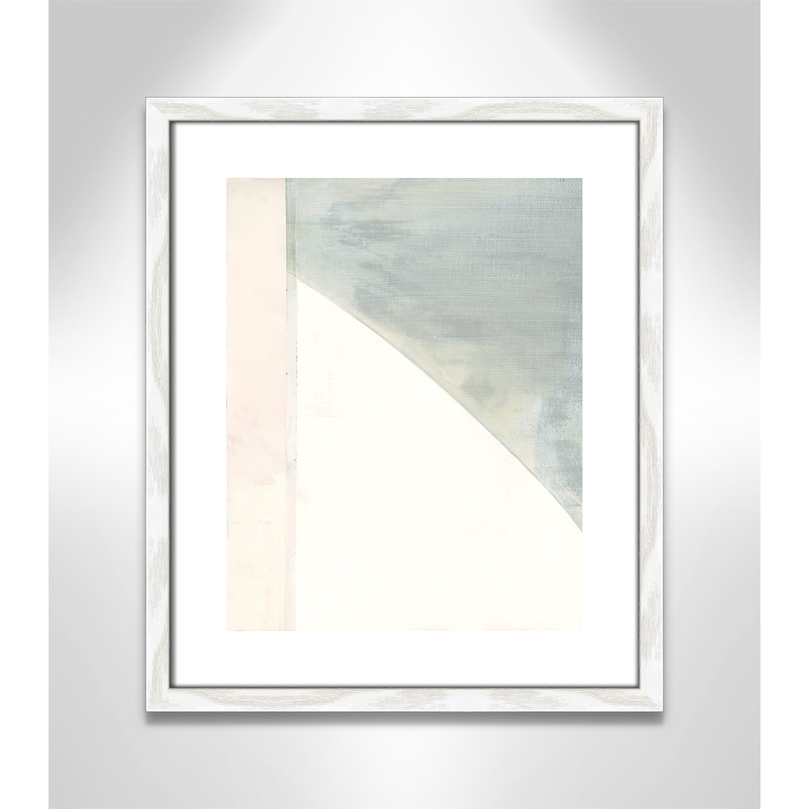 In Neutral I - Painting Print, White Wood Framed Paper, 19" H x 16" W x 0.75" D