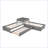 L-shaped Platform Bed with Trundle and Drawers Linked with built-in Desk-804221410