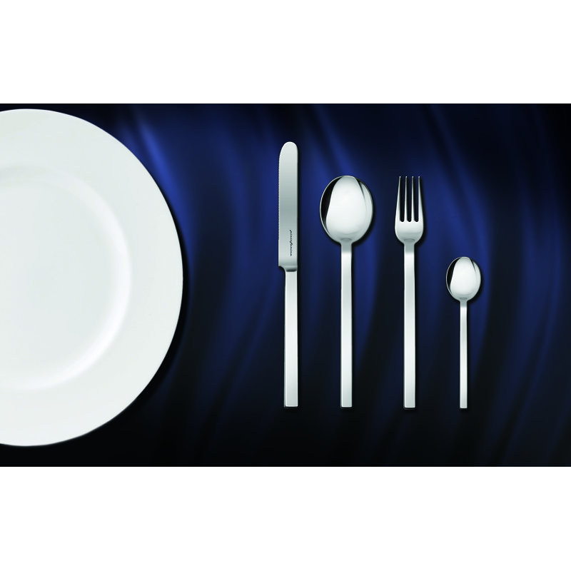 Stile By Pininfarina Flatware Set - 32 Pieces - Stainless Steel, Stainless Steel