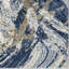 Tapis bleu abstrait en polypropylène tissé à la machine-87093341