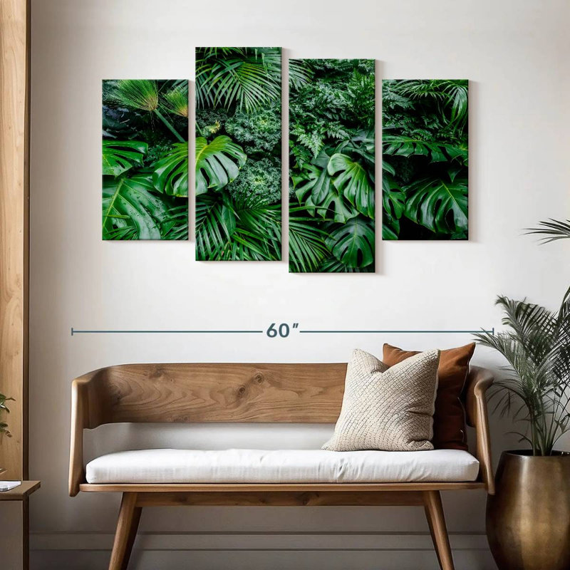 Harnek Monstera Deliciosa feuilles, H 32 po x l 52 po