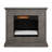duraflame Wall Mantel Electric Fireplace, Weathered Gray