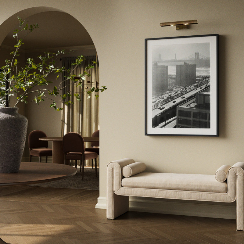 Brooklyn Bridge By Barbara Alper, Black Maple, W 24" x H 32"
