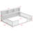 Floor Bed With Side Bookcase,Shelves,Guardrails-1951100599
