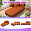 Canapé de rangement de 65 pouces avec coussin en mousse et structure en bois-126556067