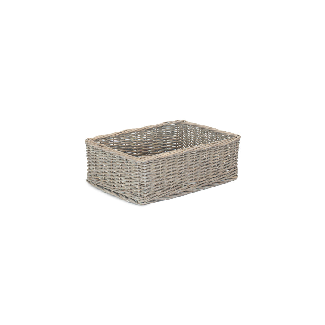 Lily Manor Wicker Storage Tray Basket