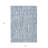 9' X 12' Blue And Ivory Abstract Washable Indoor Outdoor Area Rug-125213658