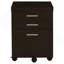 Bureau en forme de L avec classeur mobile Ulloa Cappuccino