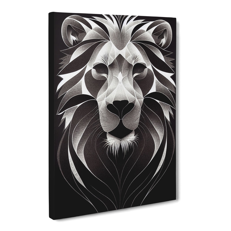 Lion Orphism - Wrapped Canvas Print, 50cm H x 35cm W x 3cm D