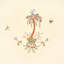 Royal Poinciana Hand Embroidery Fabric
