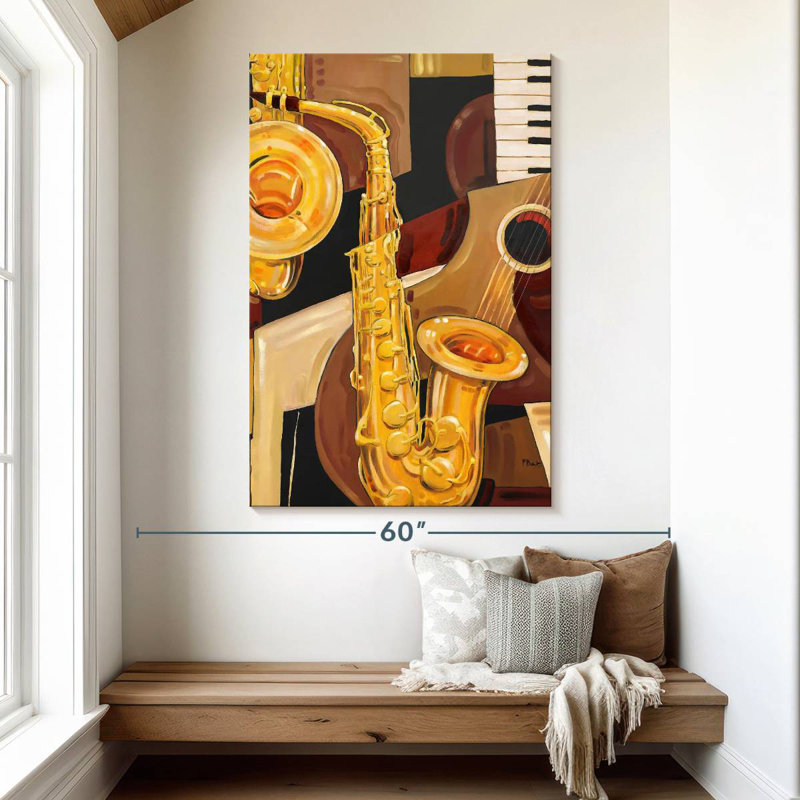 Abarca Abstract Sax, 51" H x 34" W