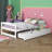 Lit plateforme avec deux tiroirs-919106844