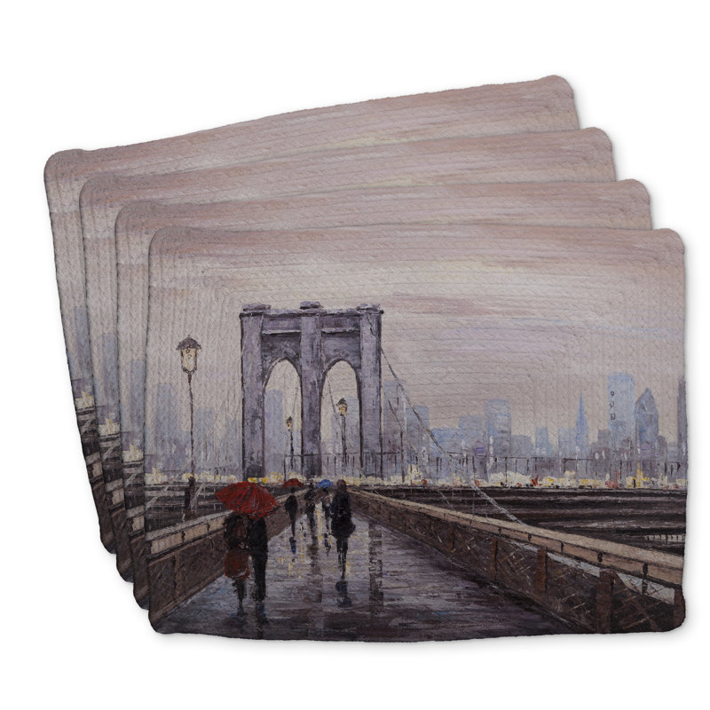 Napperons Brooklyn Bridge Ensemble de 4