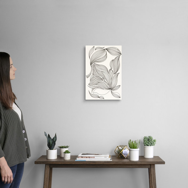 «Giddy I», art mural sur toile, Toile tendue, H 18 po x l 12 po