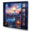 «Blue Nyc at Night Window View II - New York City», art mural