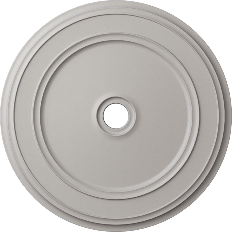 Médaillon de plafond classique Endurathane, diamètre extérieur de 41 1/8 po x P 4 po x P 2 1/8 po (convient aux auvents jusqu'à 5 1/2 po), fini blanc ultra pur peint à la main