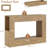 47" Farmhouse Wood Console Table With Drawer And Storage Shelves For Entryway-1592482725