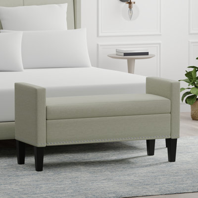 Banc de rangement rembourré Macrina