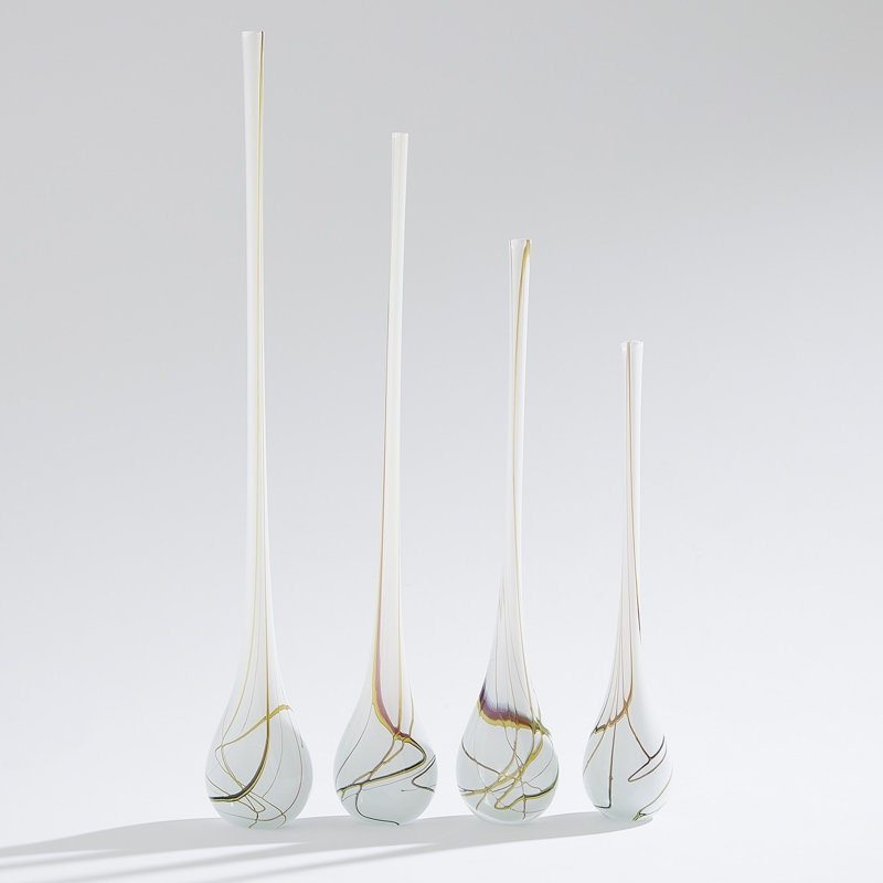 Vase de table en verre, Hauteur totale - 31,25 po