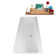 67" Streamline Soaking Freestanding Tub and Tray With Internal Drain