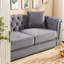 Canapés en velours durable, Chesterfield classique pour les salons modernes