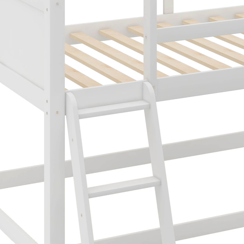 Eufrasia Kids Twin Loft Bed, White
