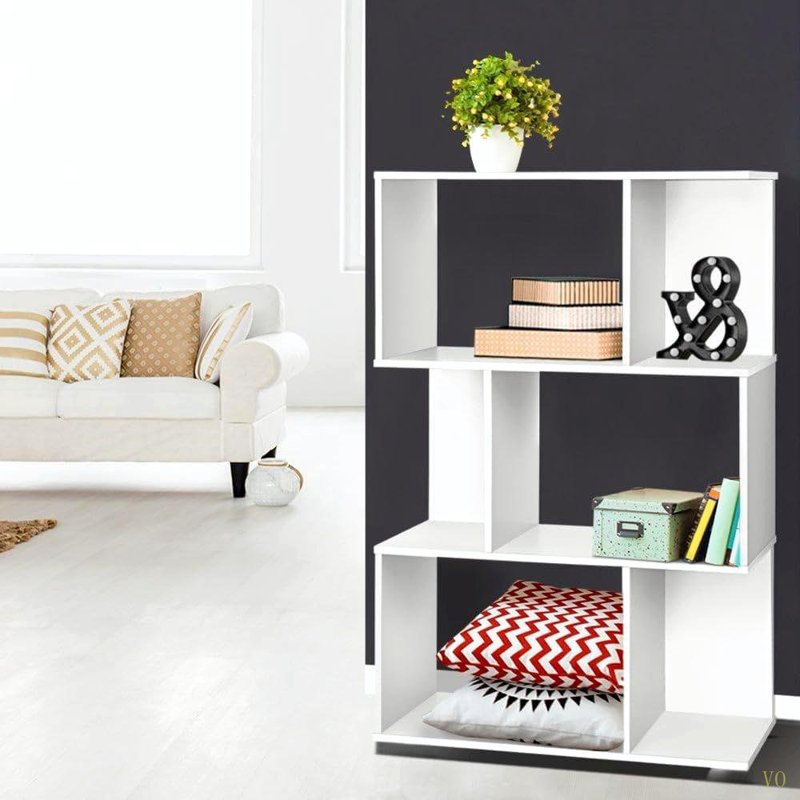 Bibliothèque simple à trois couches de haute qualité, facile à assembler pour les petits espaces