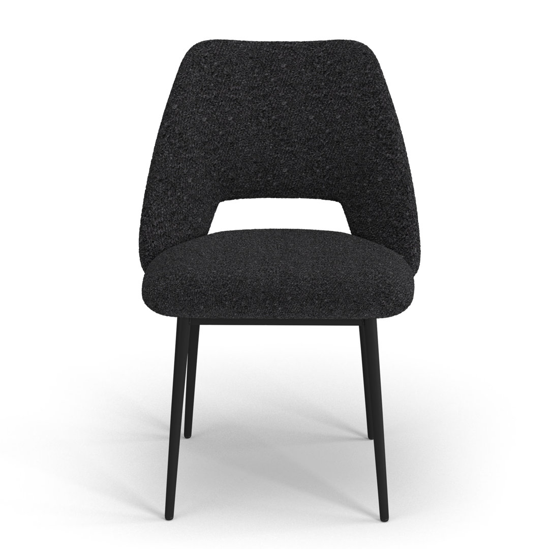Valdez Boucle Dining Chair (Set of 2) AllModern Upholstery 