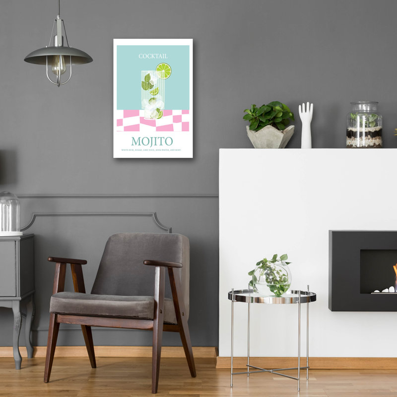  «Mojito Drink» par l'Arctique, cadre mural en verre acrylique, 16 po x 24 po, H 24 po x l 16 po