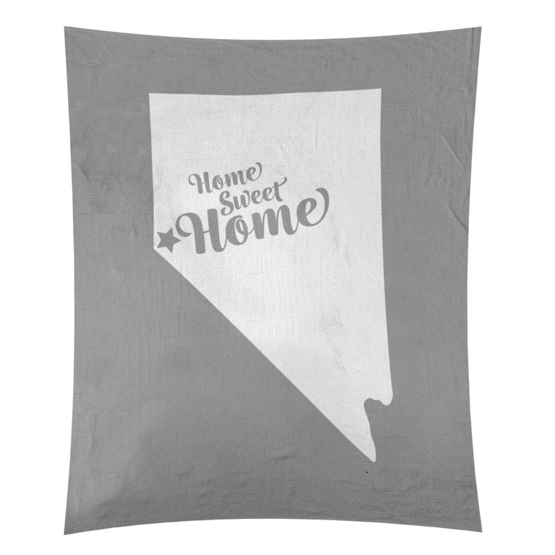 Tapisserie murale Home Sweet Carson City, H 27,5 po x l 37,5 po, Gris
