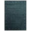 Tapis d'intérieur rectangulaire contemporain en laine beige et grise, fait main et noué à la main