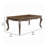 Contemporary Design Antique Oak Finish Dining Table with Leaf