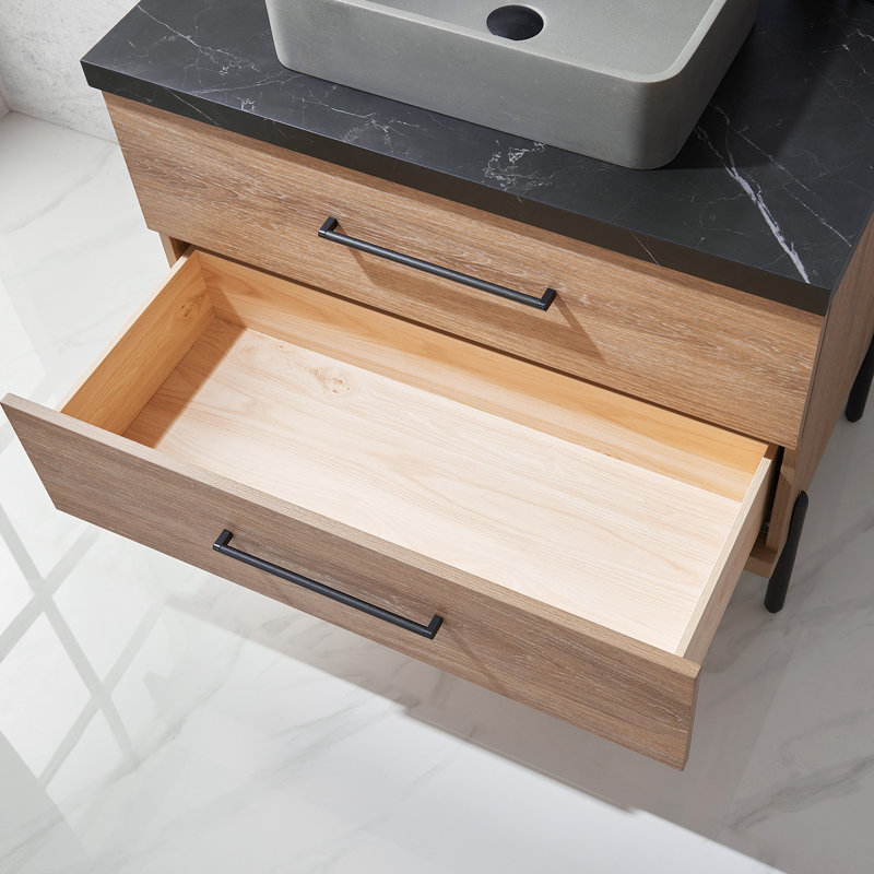 Nolte 36" Single Bathroom Vanity Set, Rectangular 