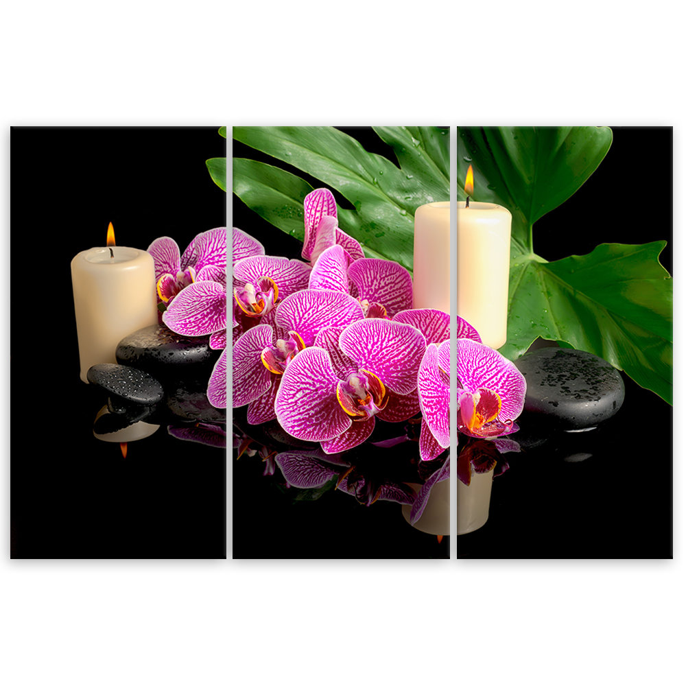 Leinwandbild Orchid Candles