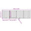 Archie & Oscar Dog Gate With Door Foldable 4 Panels White 320 Cm Poplar Wood-412532668-412532670