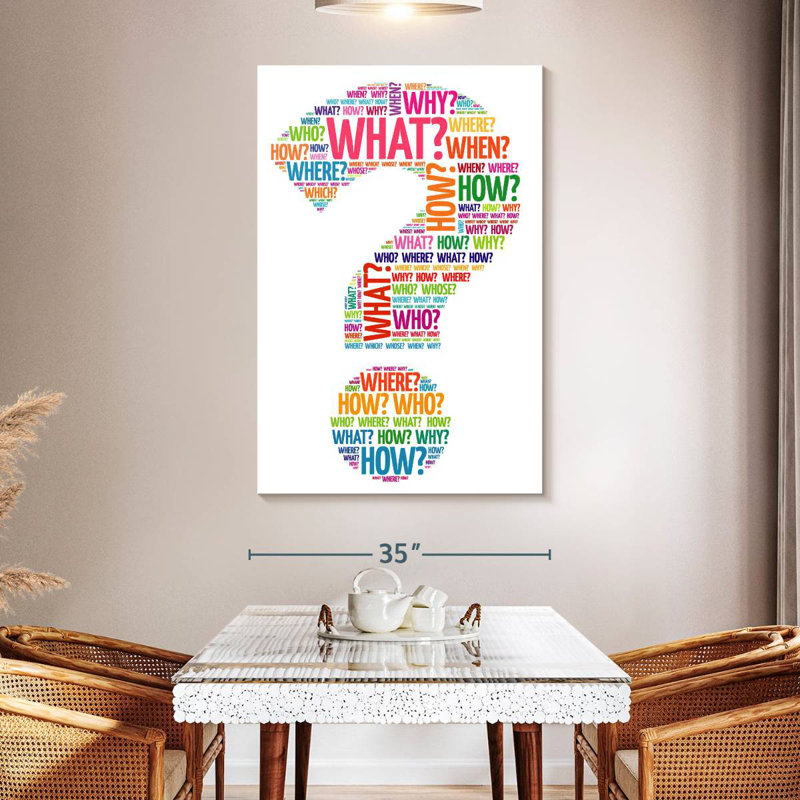 Keiri Question Mark, 51" H x 34" W
