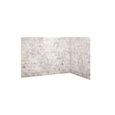 Subway Tile SilverStone Shower System with Molded Seat 60"W x 36"D