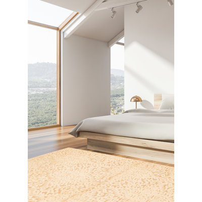 Tapis crème noué à la main
