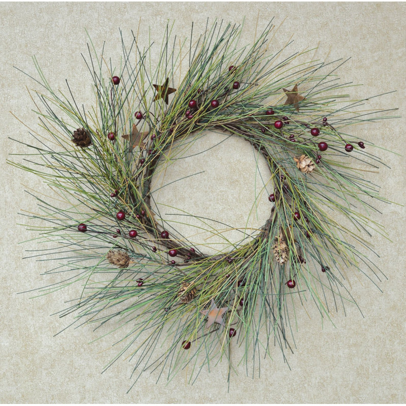 Couronne en faux pin 15 po