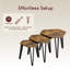 Nest of 3 Tables, Modern Versatile Living Room Home Furniture-448525656
