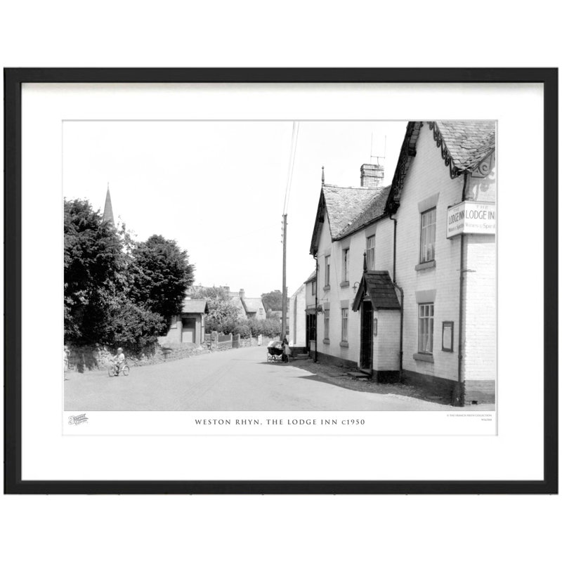 Weston Rhyn, The Lodge Inn C1950 - Single Picture Frame Print, 28cm H x 36cm W x 2.3cm D