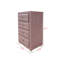 Commode Montreux en tissu rose