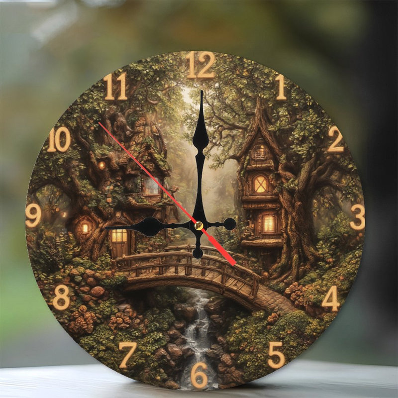 Fantasy Tree House Clock Face