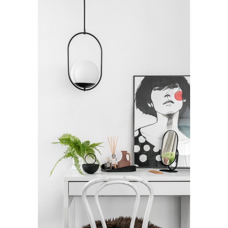 Ommegang 1 - Light Sphere Pendant, Black