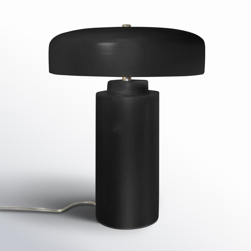 Hardacre Ceramic Table Lamp, Gloss Black