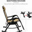 2 chaises berçantes à gravité zéro, fauteuil inclinable d'extérieur pliable avec coussin, porte-gobelet et support pour téléphone, beige, sièges d'extérieur en acier, fauteuil inclinable robuste, sans assemblage