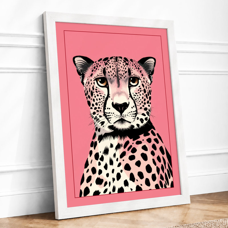 Cheetah Pop Art Modern - Print, A3 - 42.0 x 29.7 cm, White