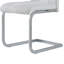 Chaise de salle à manger en tissu blanc (ensemble de 4)-1461839427
