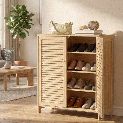 14 Pair Shoe Storage Cabinet