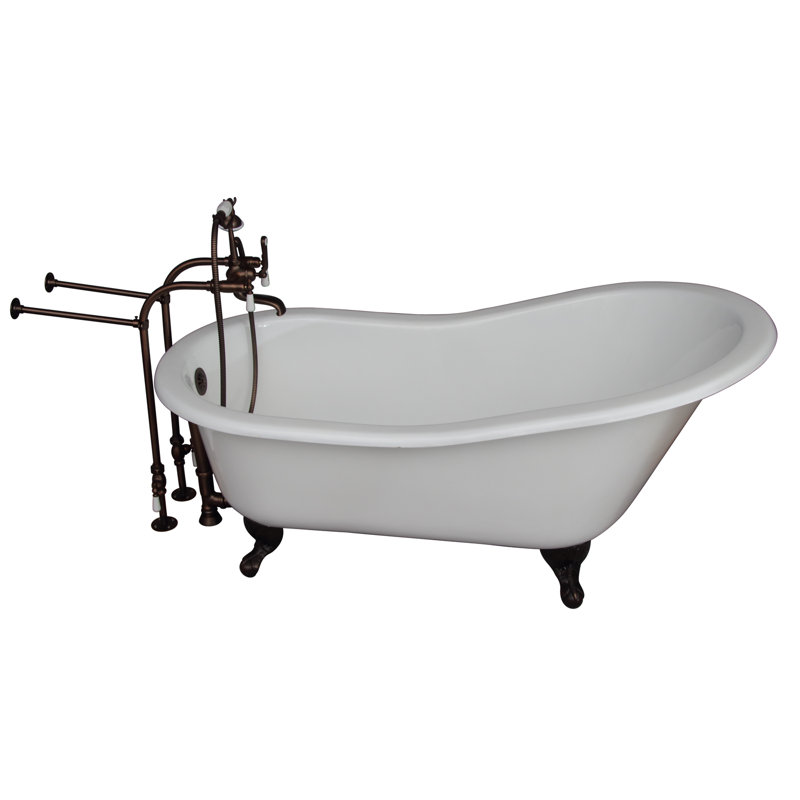 Baignoire de trempage à pattes 61" x 31" moulée en fonte Griffin